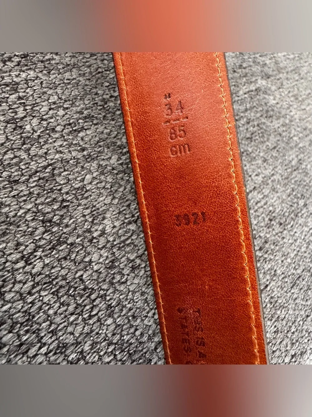 Vtg Coach style 3921 Dress Belt Classic Polished Cowhide Solid Brass Buckle USA